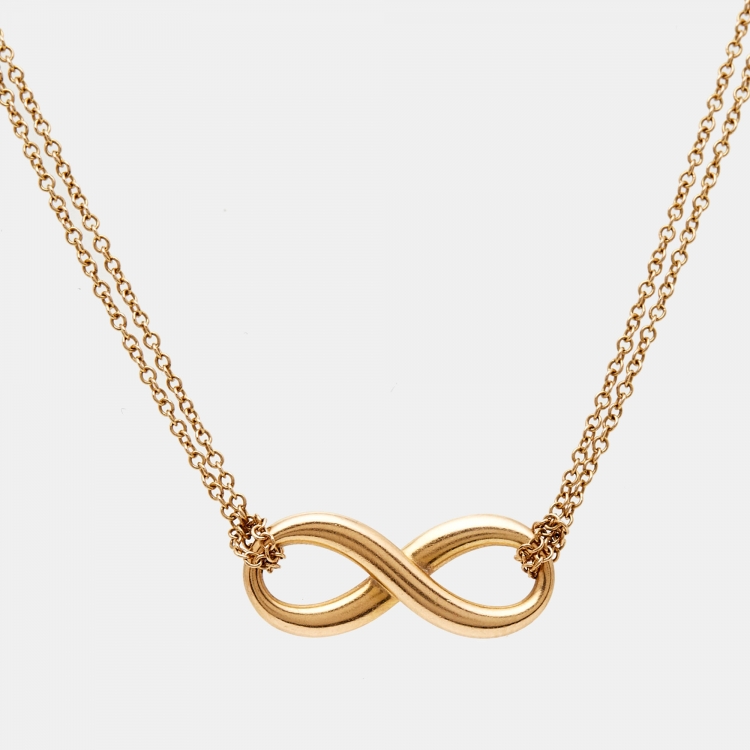 Pre Owned Tiffany & Co. Infinity 18k Rose Gold Bracelet