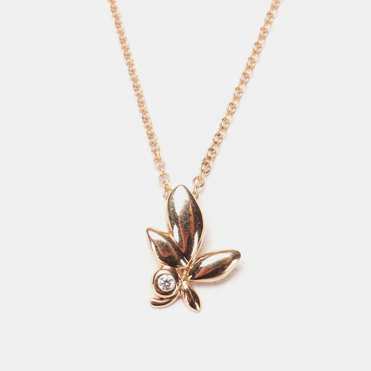 Tiffany & Co Olive Leaf Necklace 349943 | Collector Square