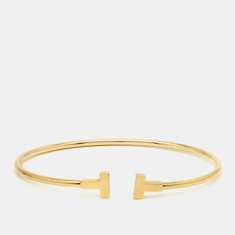 Pre Owned Tiffany & Co. TWire 18k Yellow Gold Bracelet