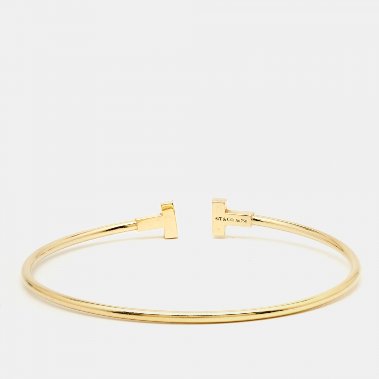 Pre Owned Tiffany & Co. TWire 18k Yellow Gold Bracelet