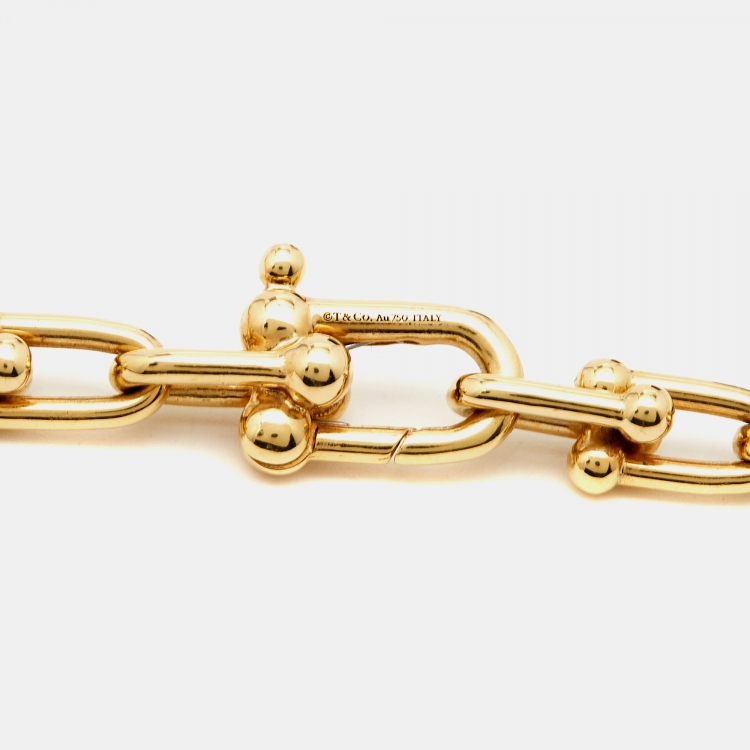 Pre Owned Tiffany & Co. HardWear Medium Link 18k Yellow Gold  Necklace