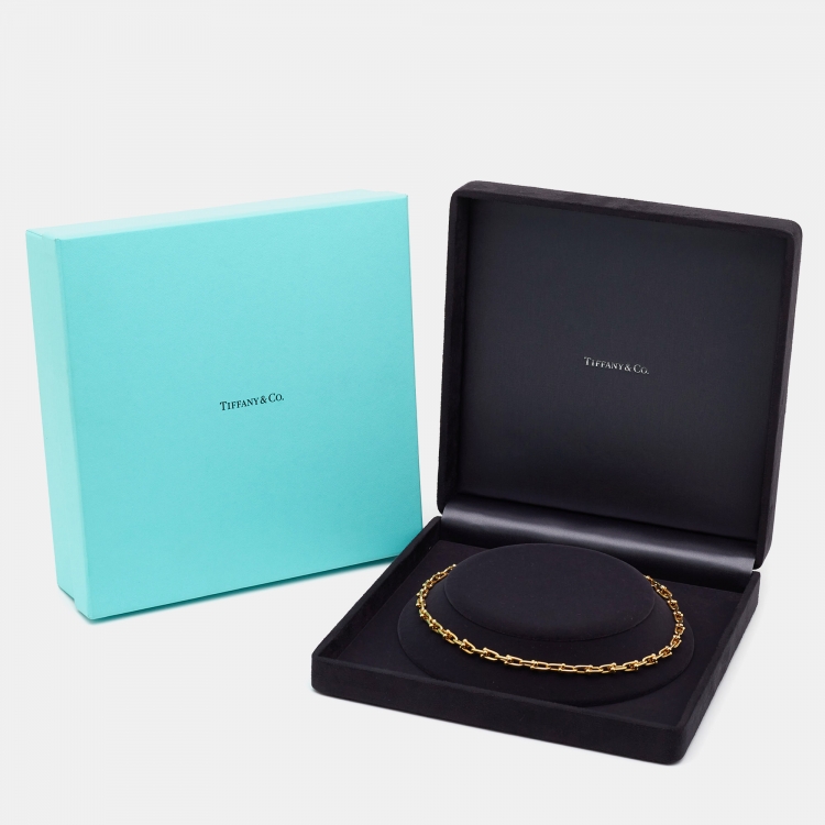 Pre Owned Tiffany & Co. HardWear Medium Link 18k Yellow Gold  Necklace