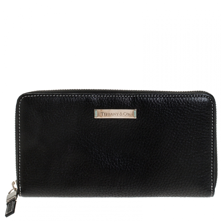 Tiffany & Co. Black Leather Zip Around Continental Wallet Tiffany & Co. |  The Luxury Closet