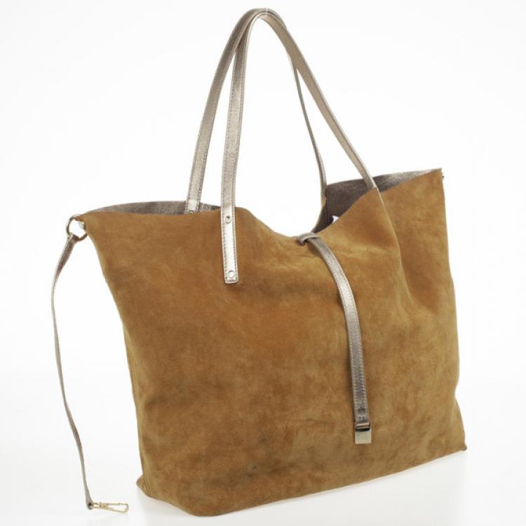 Pre Owned Tiffany & Co. TRT Tiffany Metallic Reversible Tote
