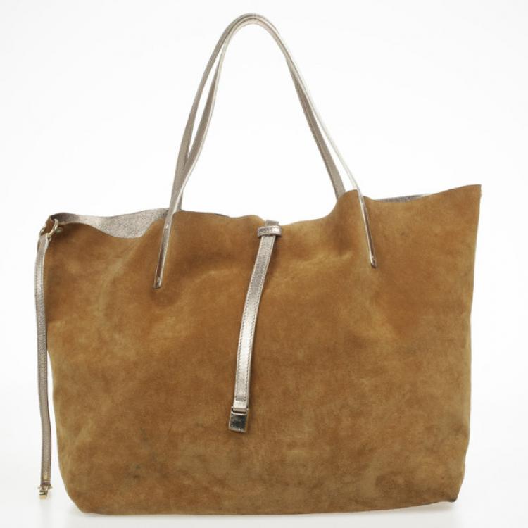 Pre Owned Tiffany & Co. TRT Tiffany Metallic Reversible Tote