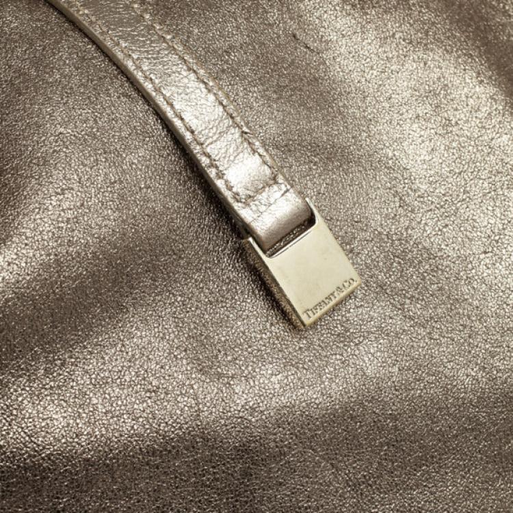 Pre Owned Tiffany & Co. TRT Tiffany Metallic Reversible Tote