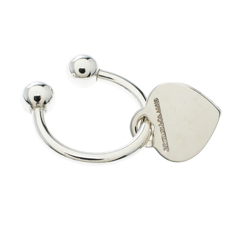 Pre Owned Tiffany & Co. Return To Tiffany Heart tag Keyring