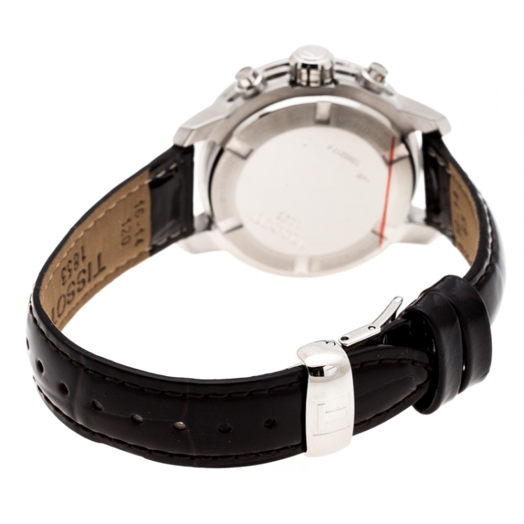 Pre Owned Tissot Silver White Stainless Steel T-Sport T055217A Women's Wristwatch 35 mm