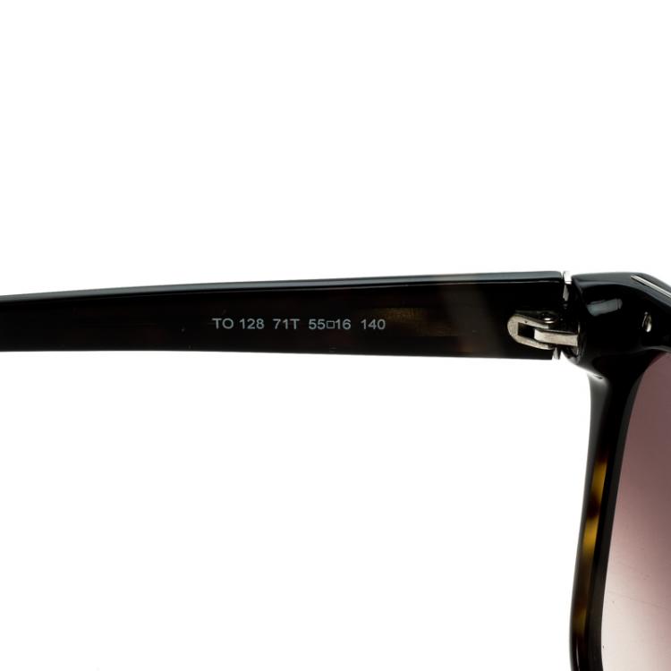 Pre Owned Tod's Red TO128-71 Wayfarer Sunglasses