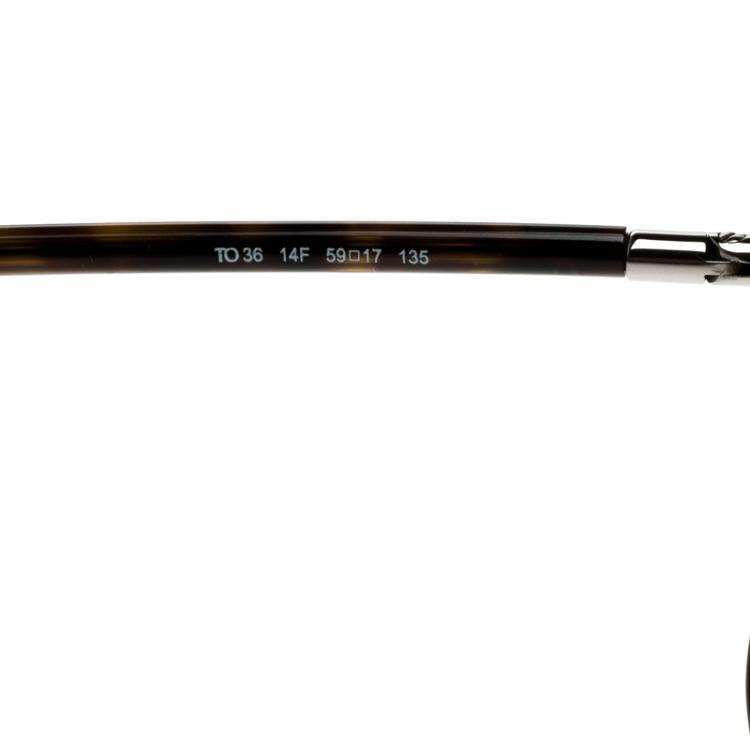 Pre Owned Tod's Brown TO 36 14F Square Sunglasses