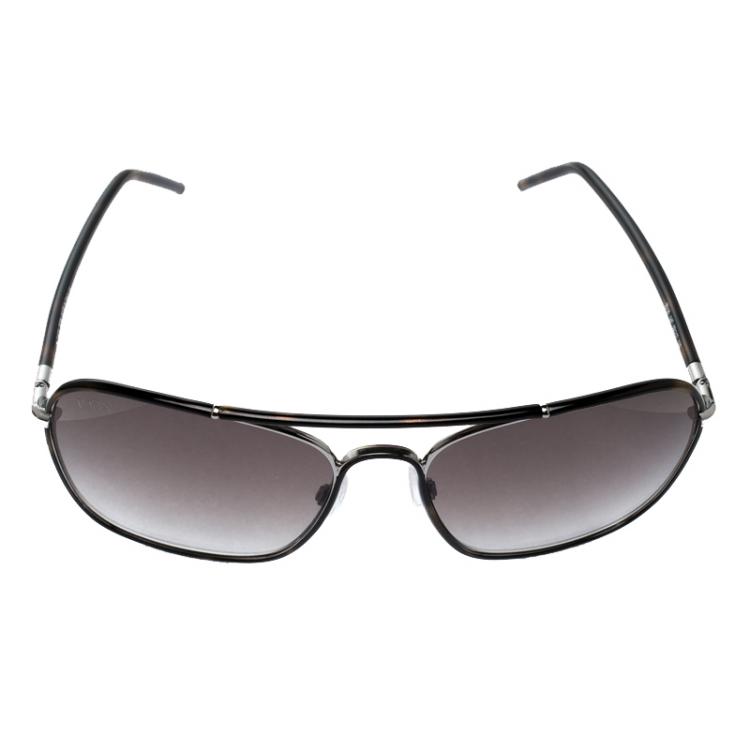 Pre Owned Tod's Brown TO36 14F Square Sunglasses