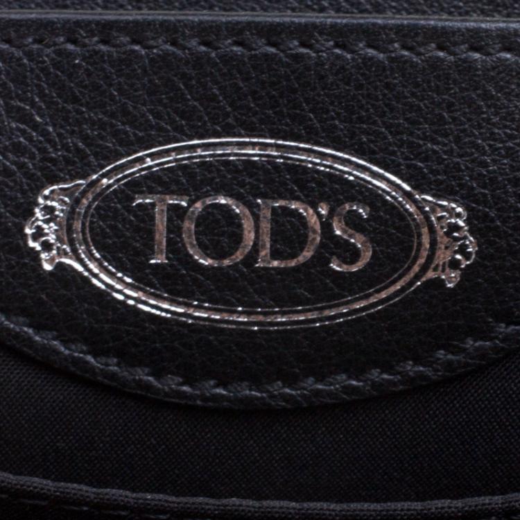 Pre Owned Tod's Black Leather Crossbody Bag 