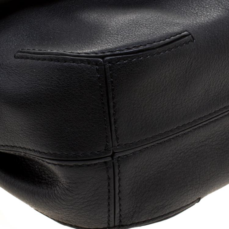Pre Owned Tod's Black Leather Crossbody Bag 