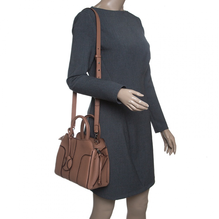 Pre Owned Tod's Brown Leather Micro Sella Satchel