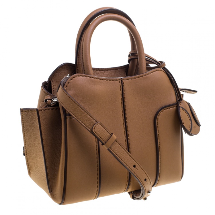 Pre Owned Tod's Brown Leather Micro Sella Satchel