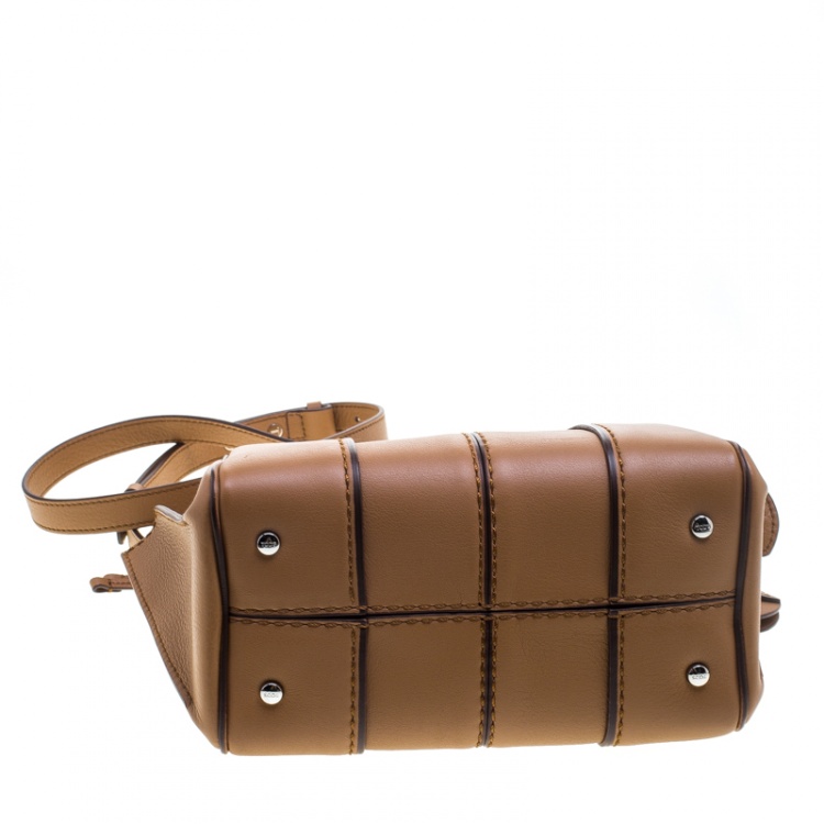 Pre Owned Tod's Brown Leather Micro Sella Satchel