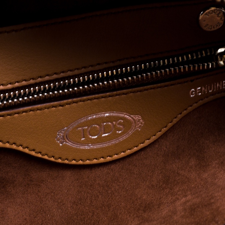 Pre Owned Tod's Brown Leather Micro Sella Satchel