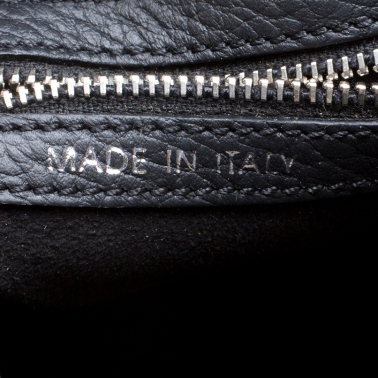 Pre Owned Tod's Black Leather Gipsy Shopper Tote 