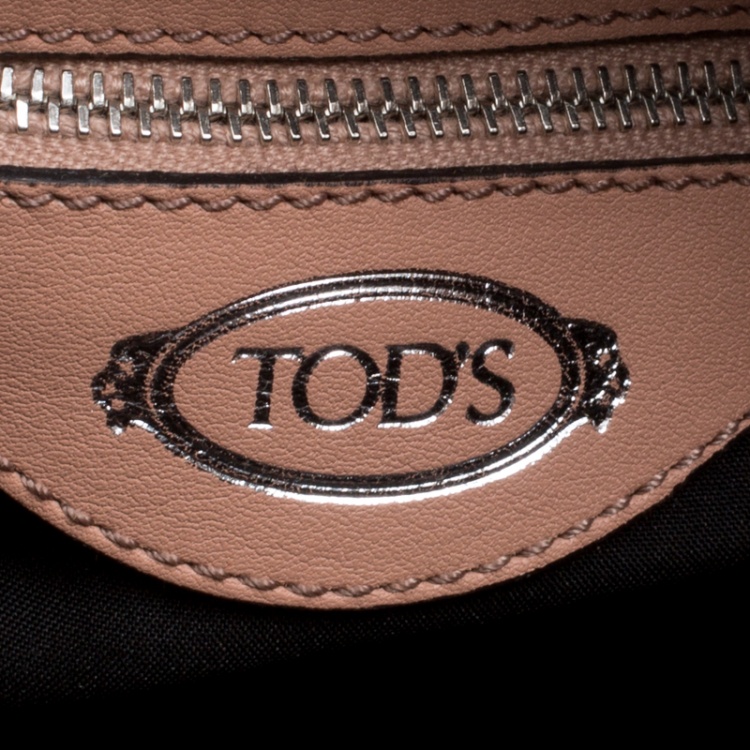 Pre Owned Tod's Beige Leather Miky Hobo