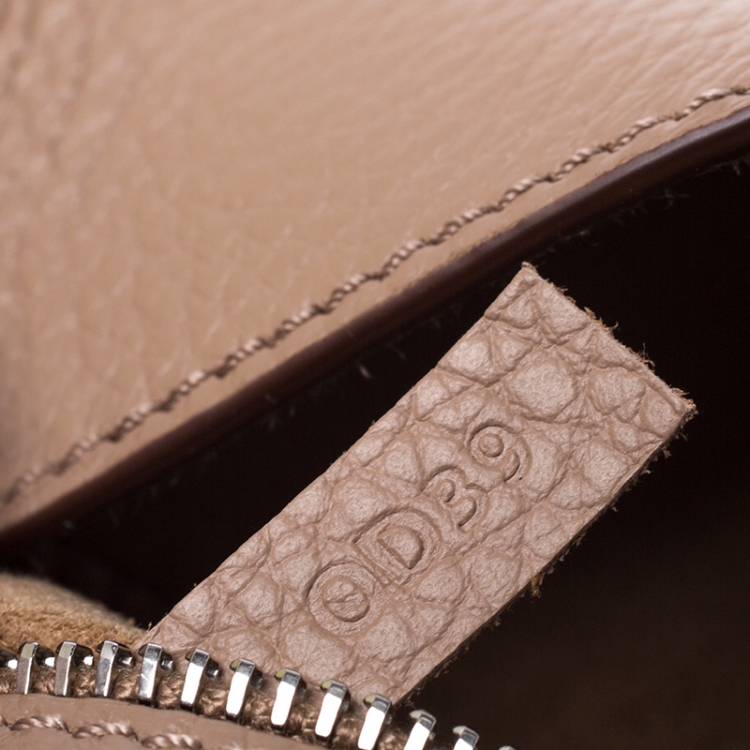 Pre Owned Tod's Beige  Leather Joy Medium Tote 