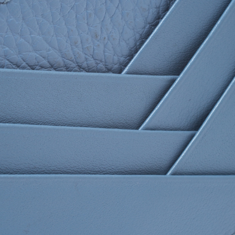 Pre Owned Tod's Light Blue Leather Card Holder