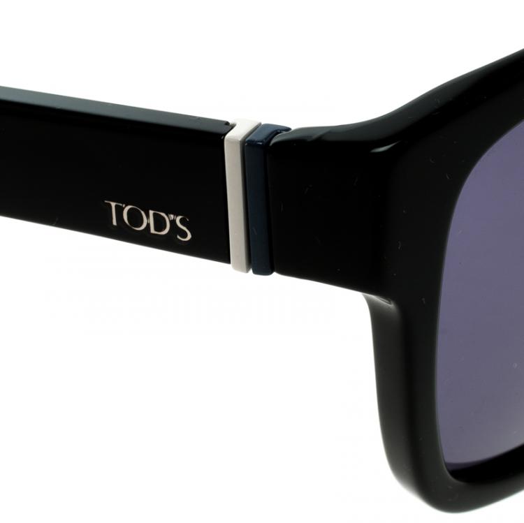 Pre Owned Tod's Black TO 163F 01V Square Sunglasses