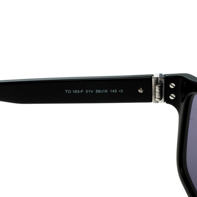 Pre Owned Tod's Black TO 163F 01V Square Sunglasses