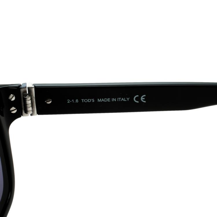 Pre Owned Tod's Black TO 163F 01V Square Sunglasses
