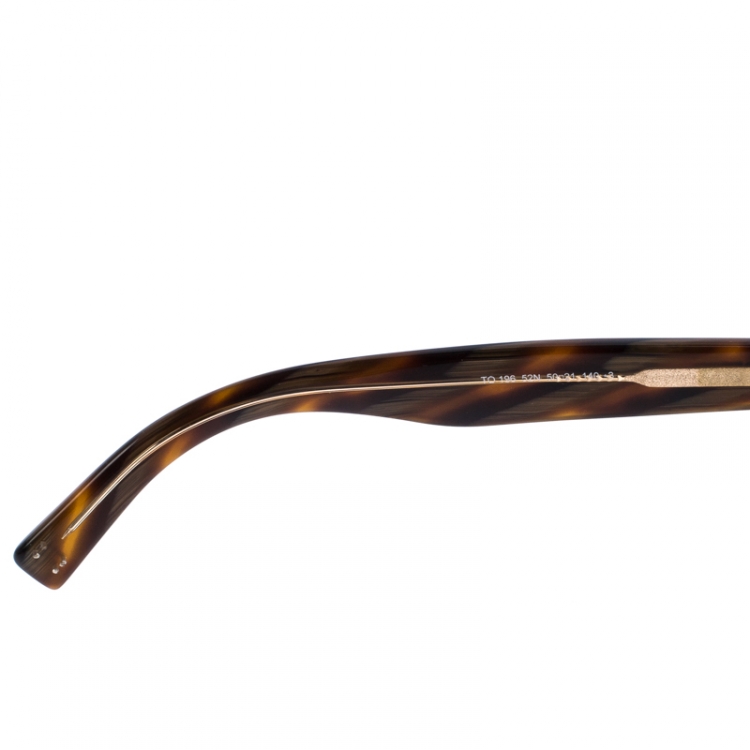 Pre Owned Tod's Brown TO 19652N Round Sunglasses