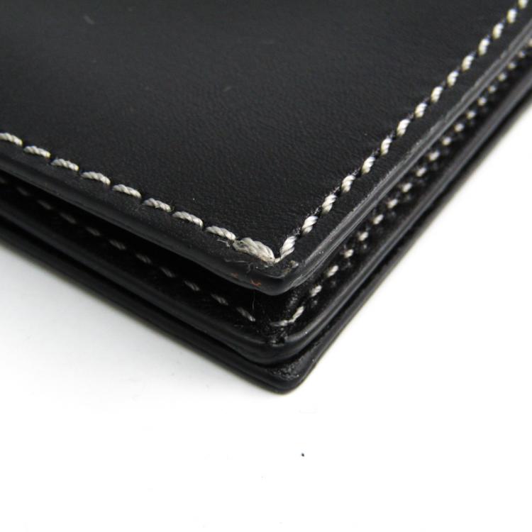Pre Owned Tod's Black Leather Business Card Holder