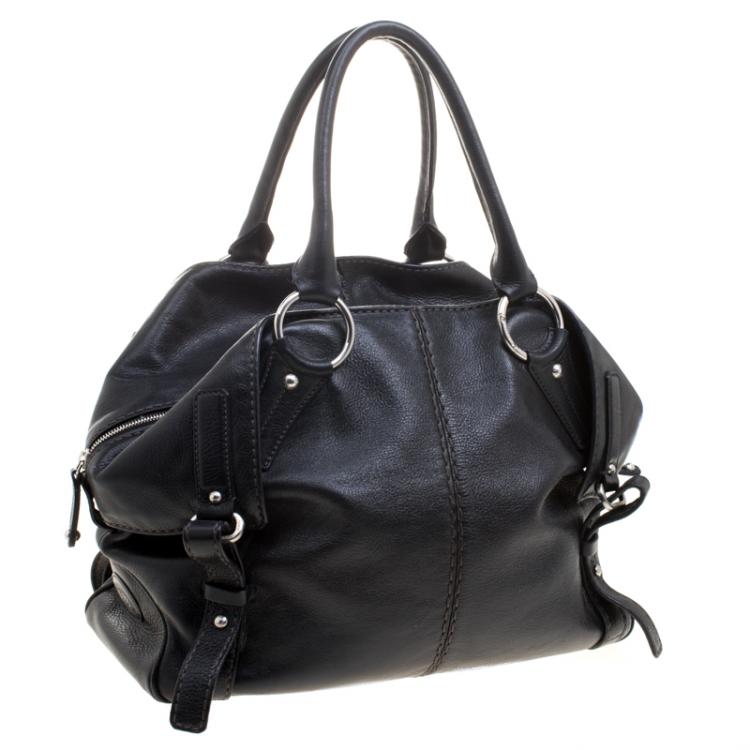 Pre Owned Tod's Black Leather Tote 