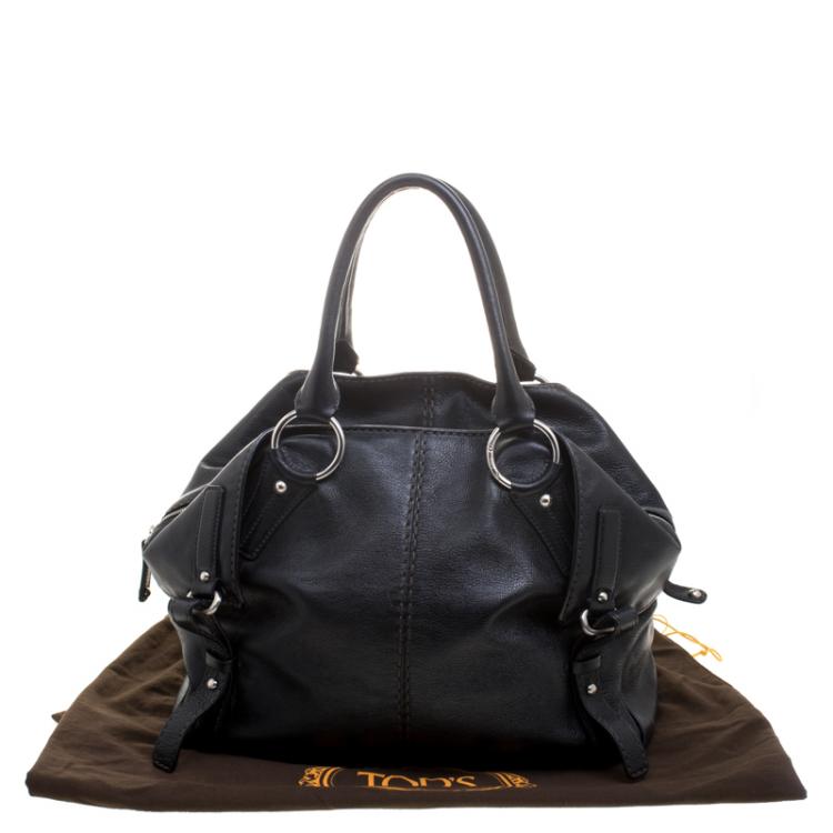 Pre Owned Tod's Black Leather Tote 