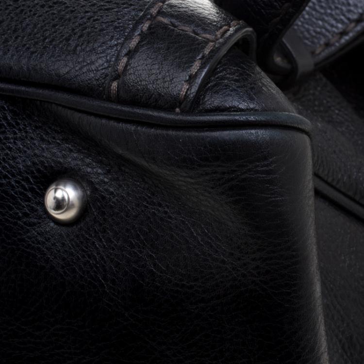 Pre Owned Tod's Black Leather Tote 