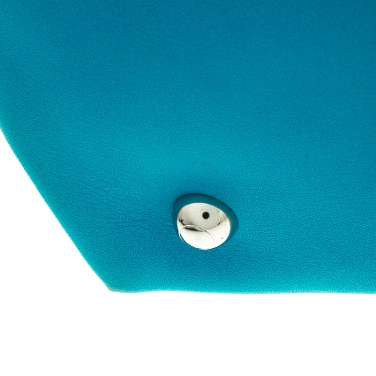 Pre Owned Tod's Blue Leather D Cube Bowler Bag