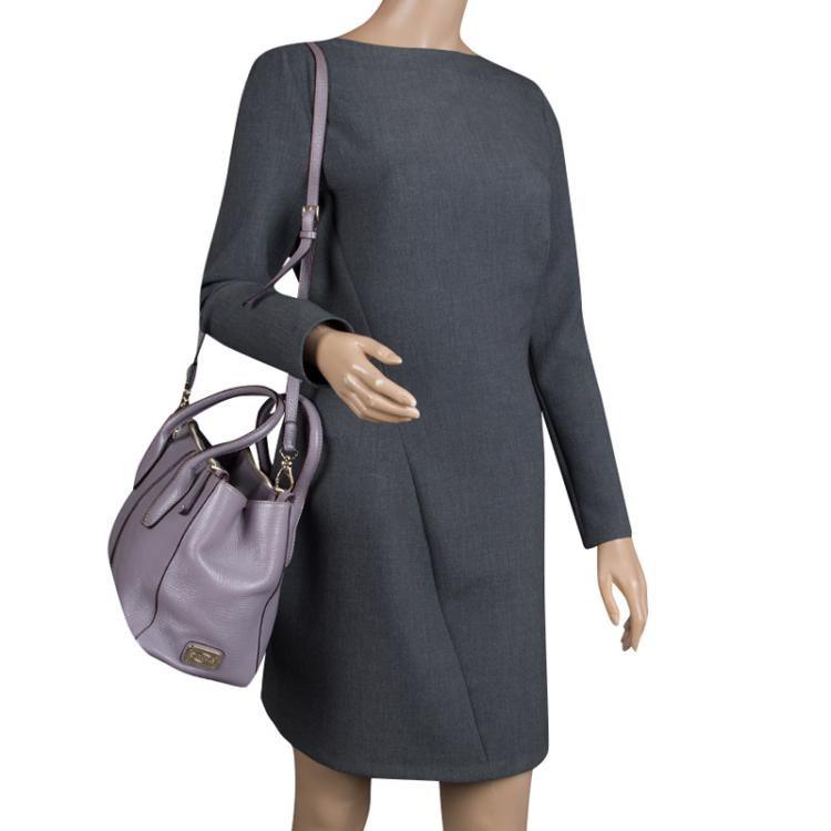 Pre Owned Tod's Lilac Leather D-Styling Shopper Tote