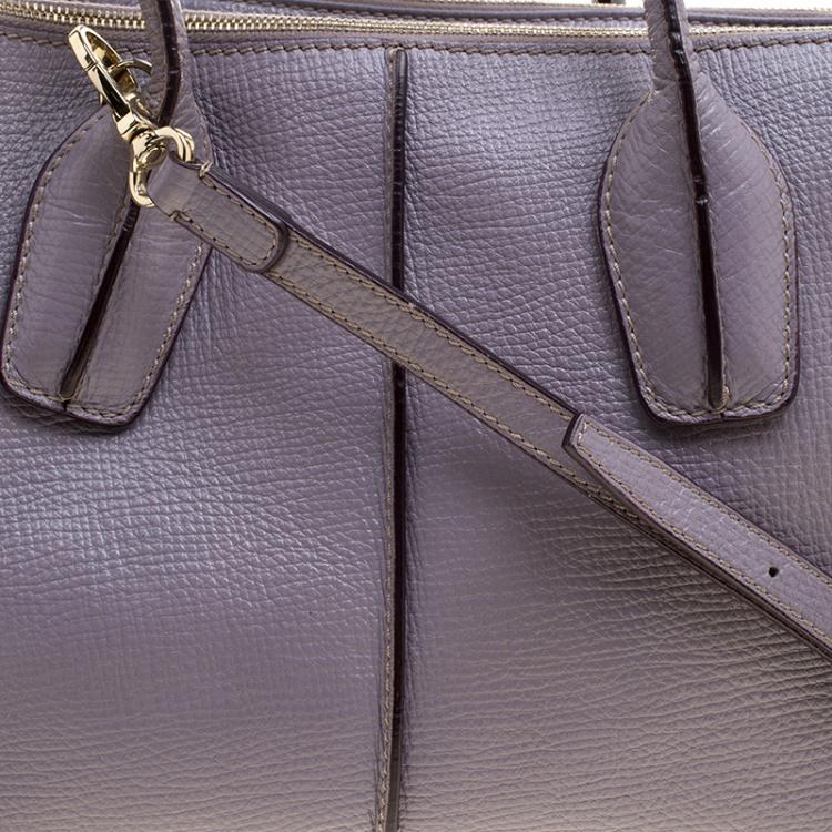 Pre Owned Tod's Lilac Leather D-Styling Shopper Tote
