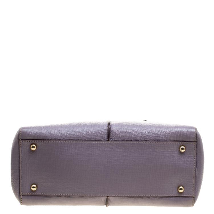 Pre Owned Tod's Lilac Leather D-Styling Shopper Tote