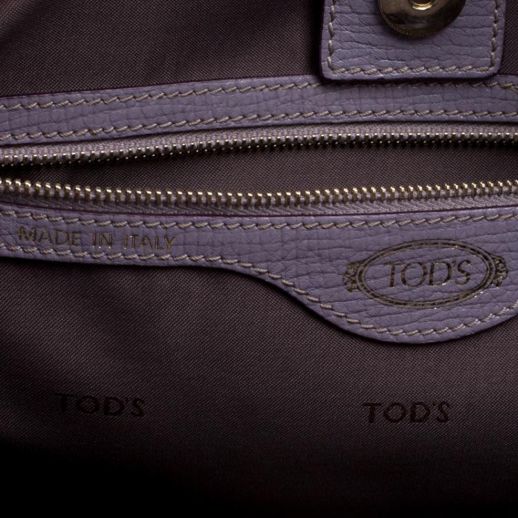 Pre Owned Tod's Lilac Leather D-Styling Shopper Tote