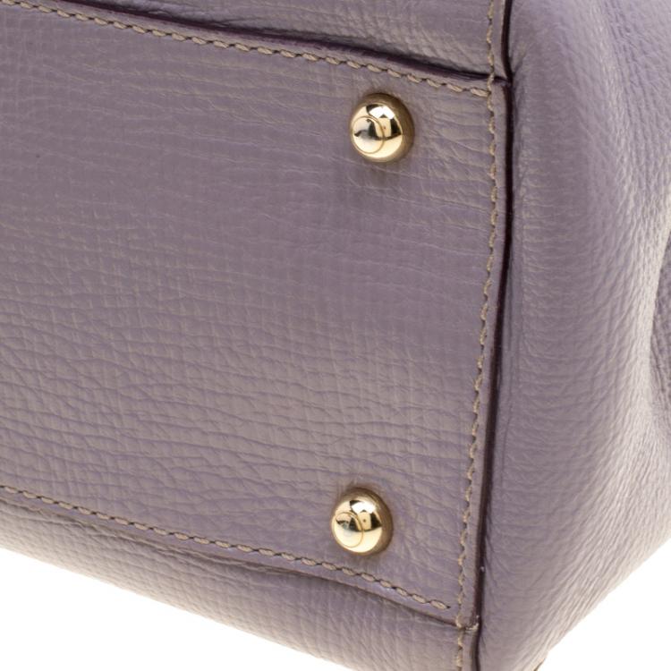 Pre Owned Tod's Lilac Leather D-Styling Shopper Tote