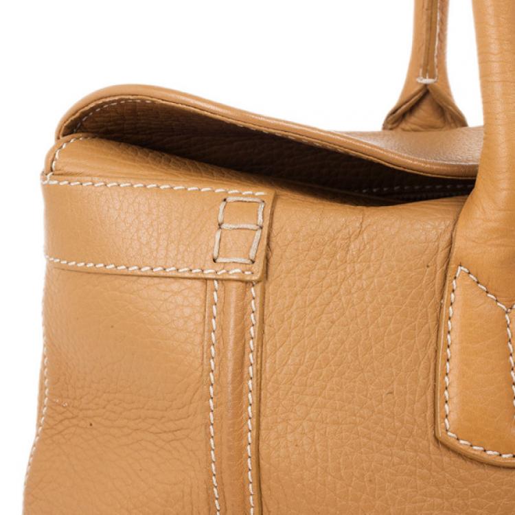 Pre Owned Tod’s Brown Leather XL Buckled Tote