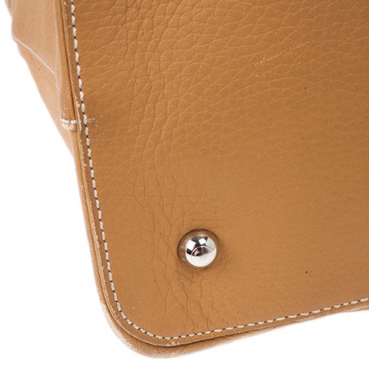 Pre Owned Tod’s Brown Leather XL Buckled Tote