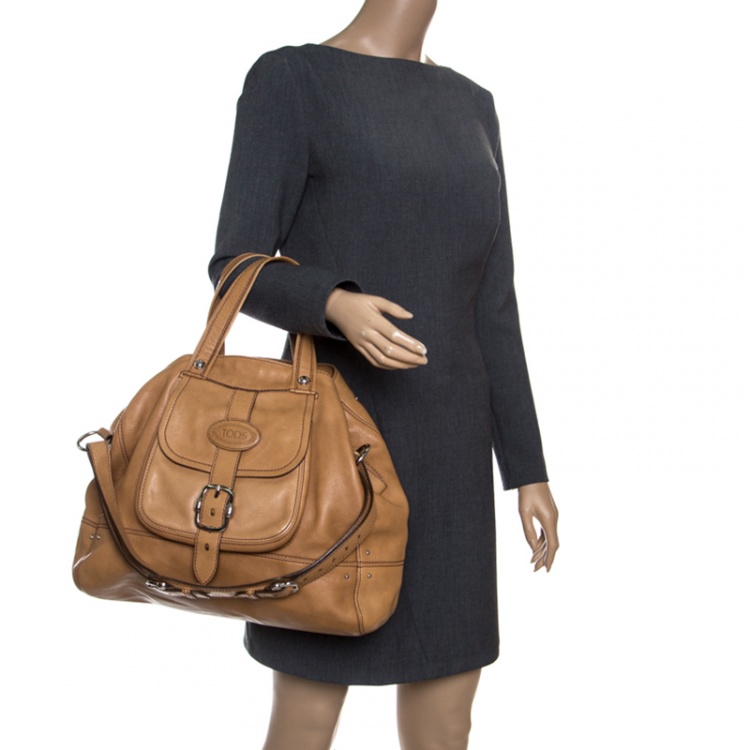 Pre Owned Tod's Brown Leather Large Tote