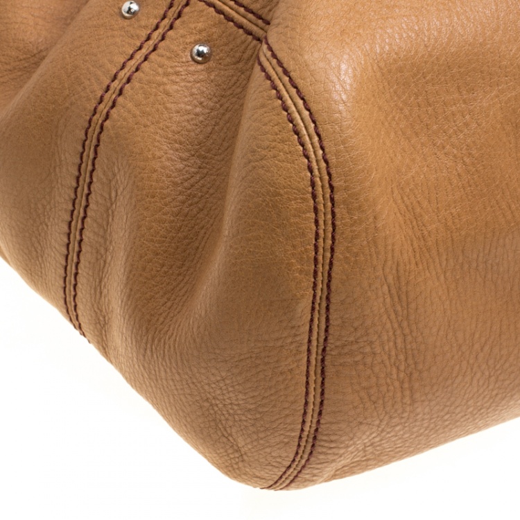 Pre Owned Tod's Brown Leather Large Tote