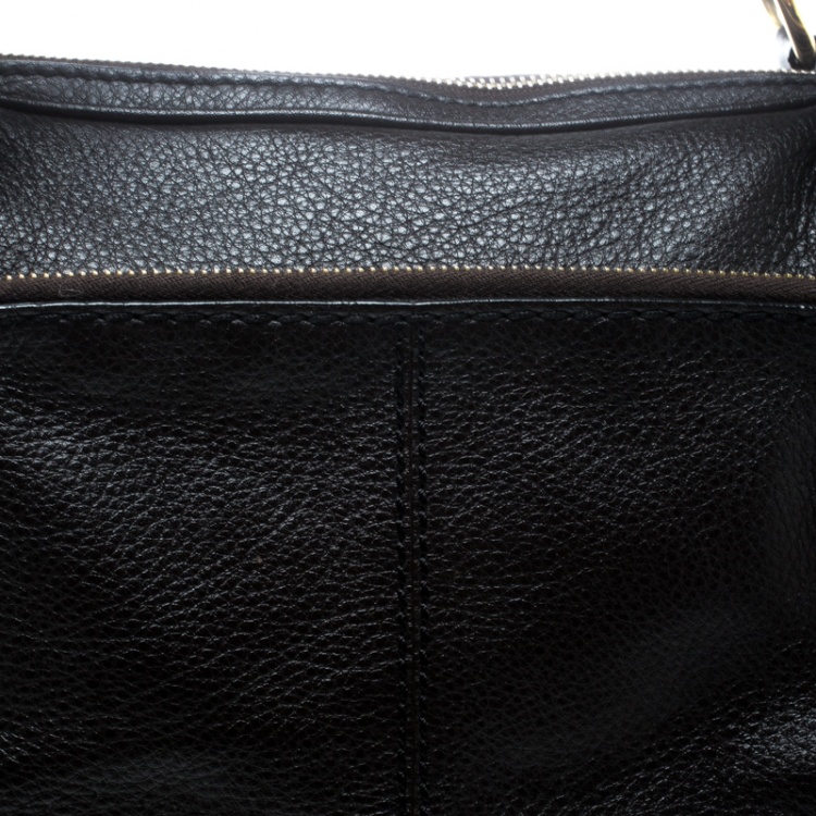 Pre Owned Tod's Dark Brown Leather T Bag Media Satchel 