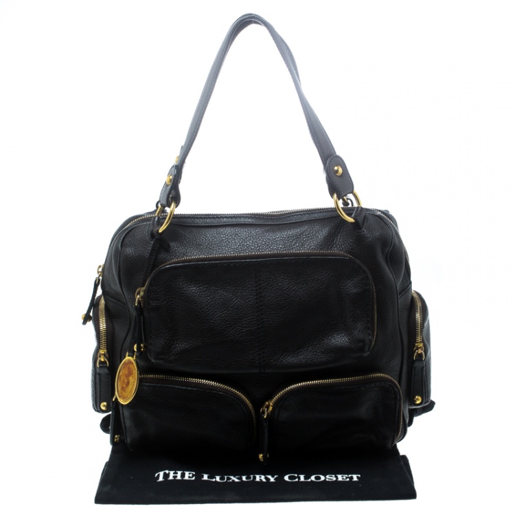 Pre Owned Tod's Dark Brown Leather T Bag Media Satchel 