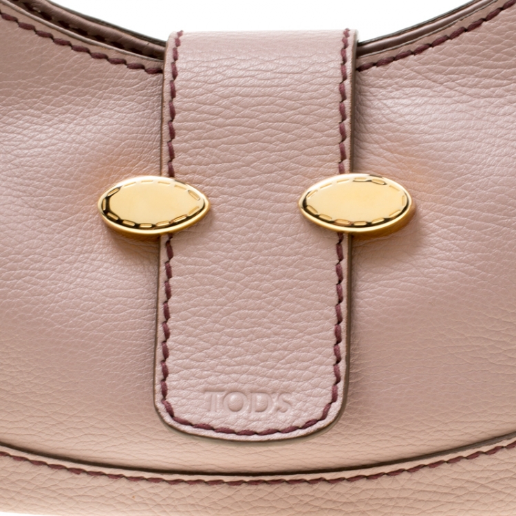 Pre Owned Tod's Lilac Leather Hobo