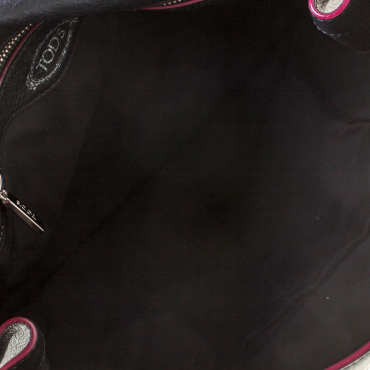 Pre Owned Tod’s Black Leather Top Handle Bag