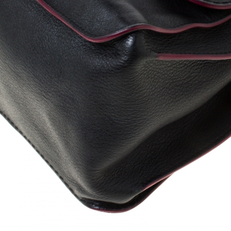 Pre Owned Tod’s Black Leather Top Handle Bag
