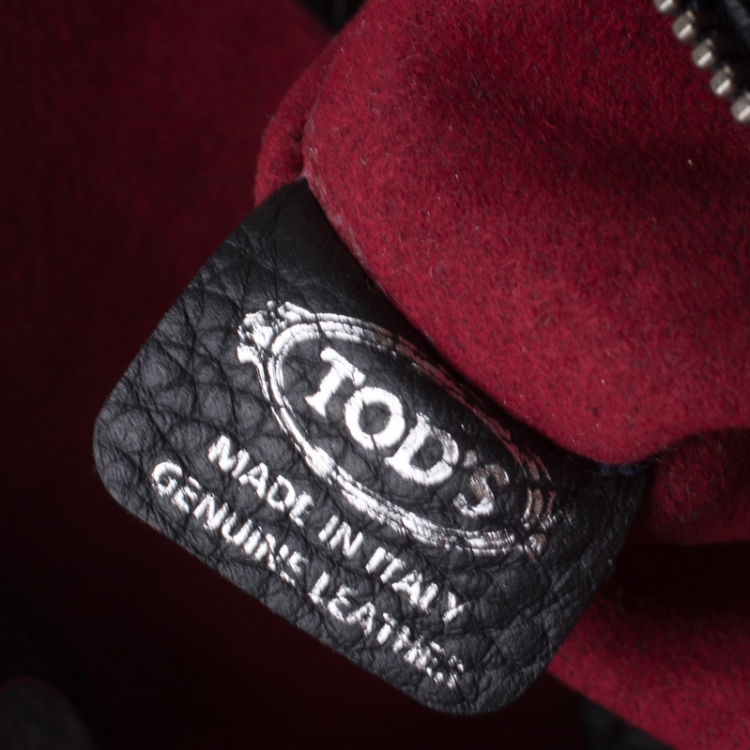 Pre Owned Tod's Black Leather Small Joy Tote