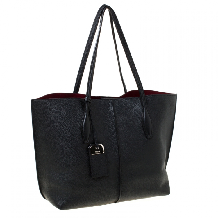 Pre Owned Tod's Black Leather Small Joy Tote